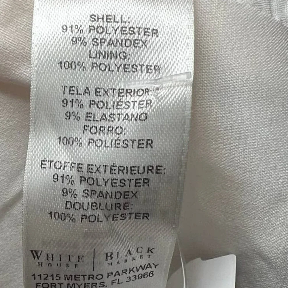 Women's White House Black Market White Dress Pants Size 2P - Picture 3 of 5